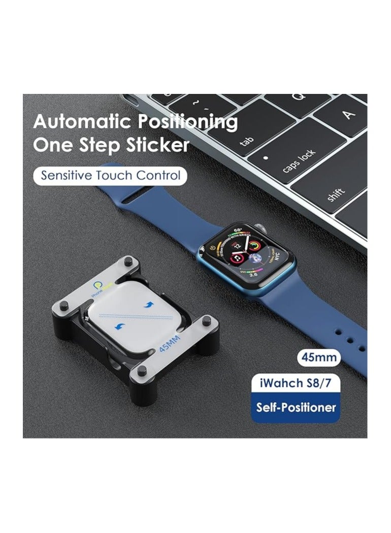 فون بلانيت واقي شاشة لساعة ابل الترا 49 ملم بتغطية كاملة، غشاء واقي مرن من البولي ايثيلين تيرفثالات بحافة منحنية ثلاثية الابعاد [مضاد للخدش] مقاوم للماء وخالي من الفقاعات HD شفاف [اطار سهل التركيب - 49 ملم) - Image 1