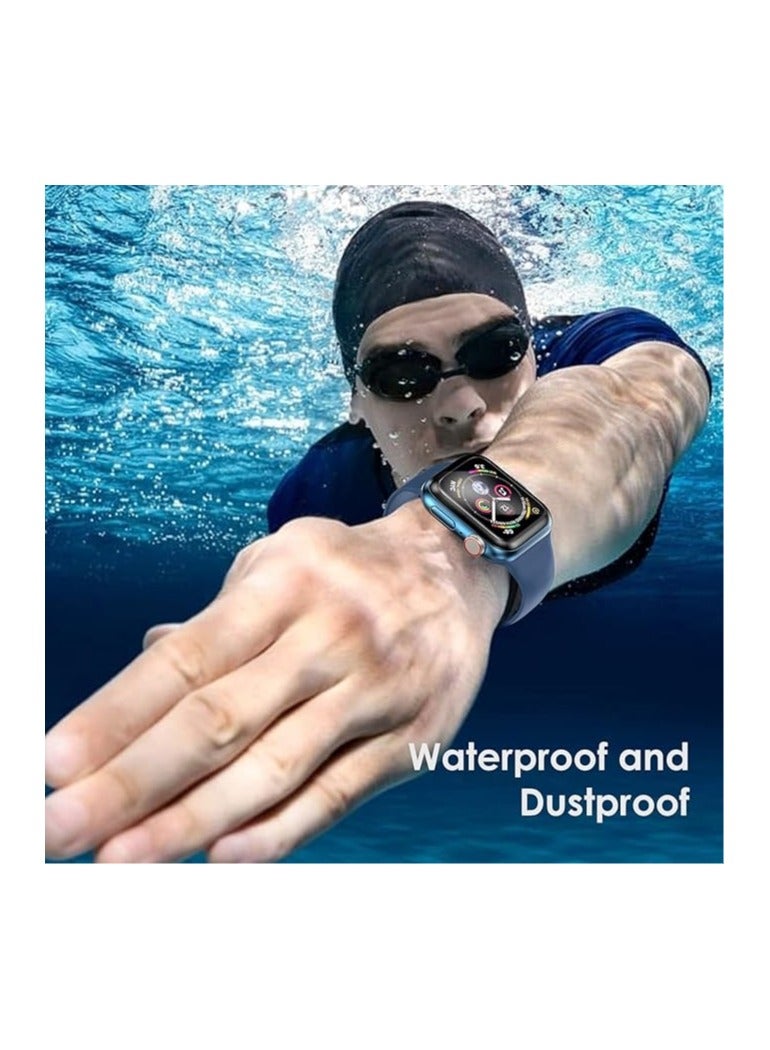 فون بلانيت واقي شاشة لساعة ابل الترا 49 ملم بتغطية كاملة، غشاء واقي مرن من البولي ايثيلين تيرفثالات بحافة منحنية ثلاثية الابعاد [مضاد للخدش] مقاوم للماء وخالي من الفقاعات HD شفاف [اطار سهل التركيب - 49 ملم) - Image 3