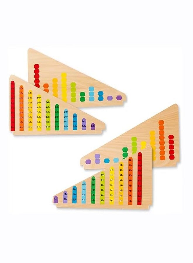 Dorytoys Dorytoy Kids Wooden 1+1 Calculation Shelf Abacus Toy Educational Math Learning Board for Counting, Addition, Subtraction Colorful Bead Counting Frame for Early Learning & Brain Development - Image 3