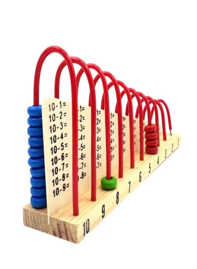 Dorytoys Dorytoy Kids Wooden 1+1 Calculation Shelf Abacus Toy Educational Math Learning Board for Counting, Addition, Subtraction Colorful Bead Counting Frame for Early Learning & Brain Development - Image 5