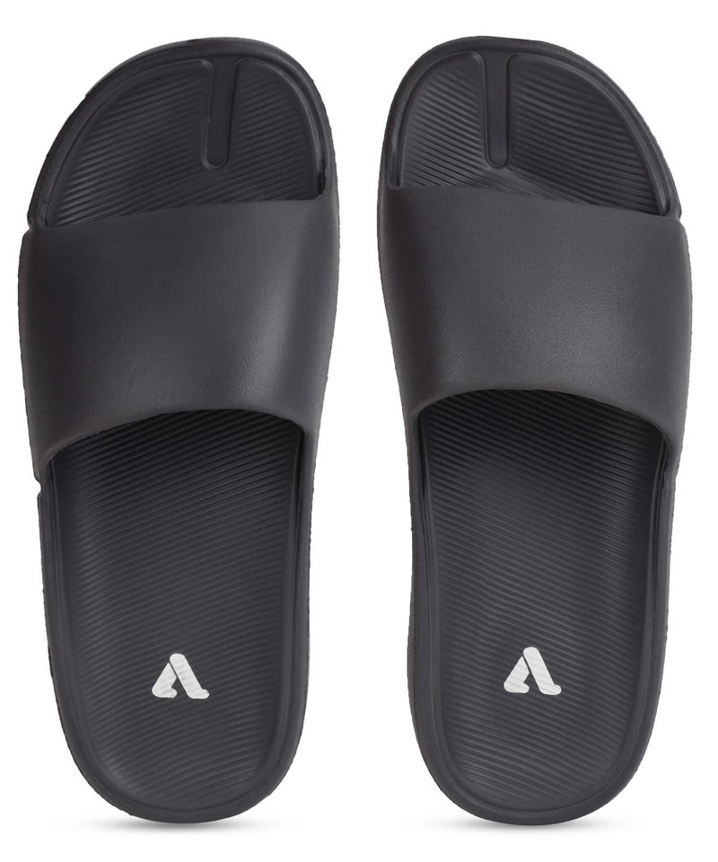 Aqualite Men's Slides Slippers | Slip-On Flat Base Flipflop for Men | Anti-Skid Sole, Lightweight & All-Day Comfort | Casual Home & Outdoor Sandal for Men - Image 1