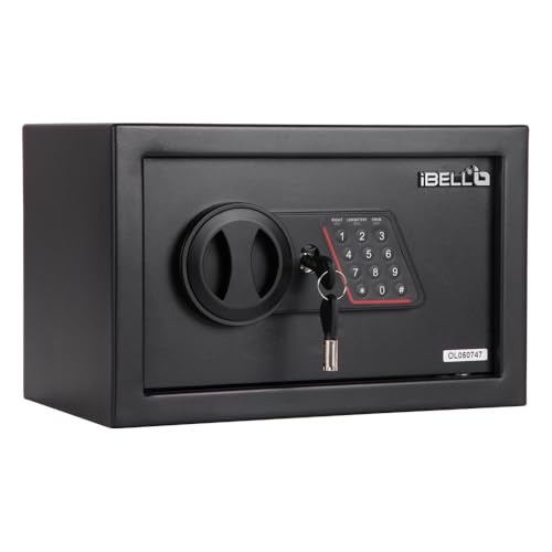 IBELL TOOLS IBELL SL-20B Locker Box For Money, Jewellery, Electronic Safe Locker for Home & Office –Digital Lock with Password and Emergency Key, 200H x 310W x 200D mm, 4.19kg, 12 Months Warranty (Net-8.5L) - Image 1