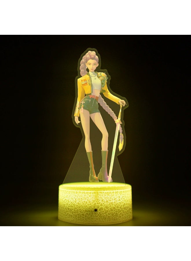 K-Pop Demon Hunters movie peripheral printed remote control 16-color night light is the best gift for family and friends