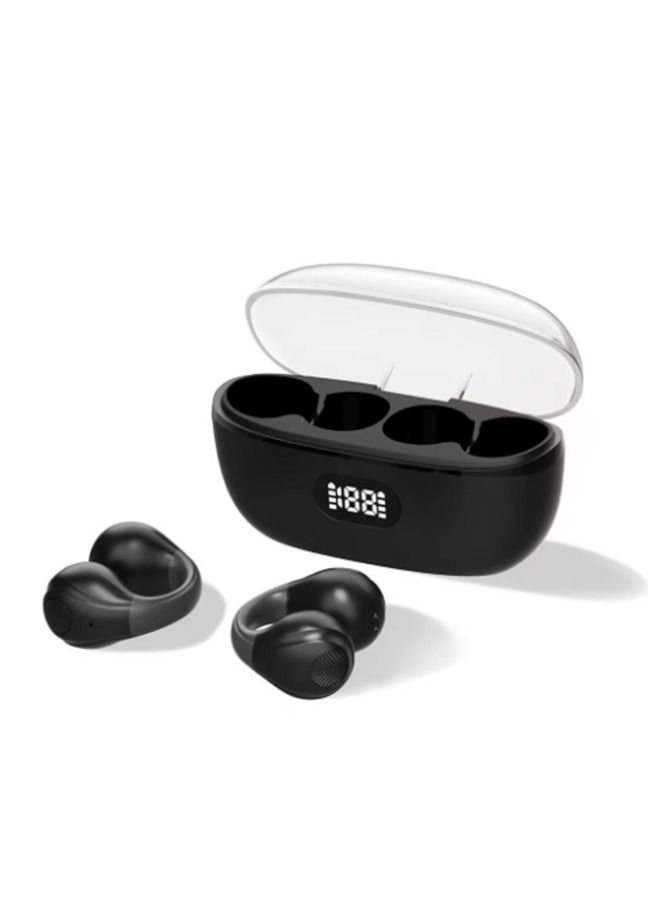 Wireless Headphones Bluetooth 5.3 Bone Conduction Earphones Earclip Design Touch Control LED Earbuds Sports Headsets - Image 2