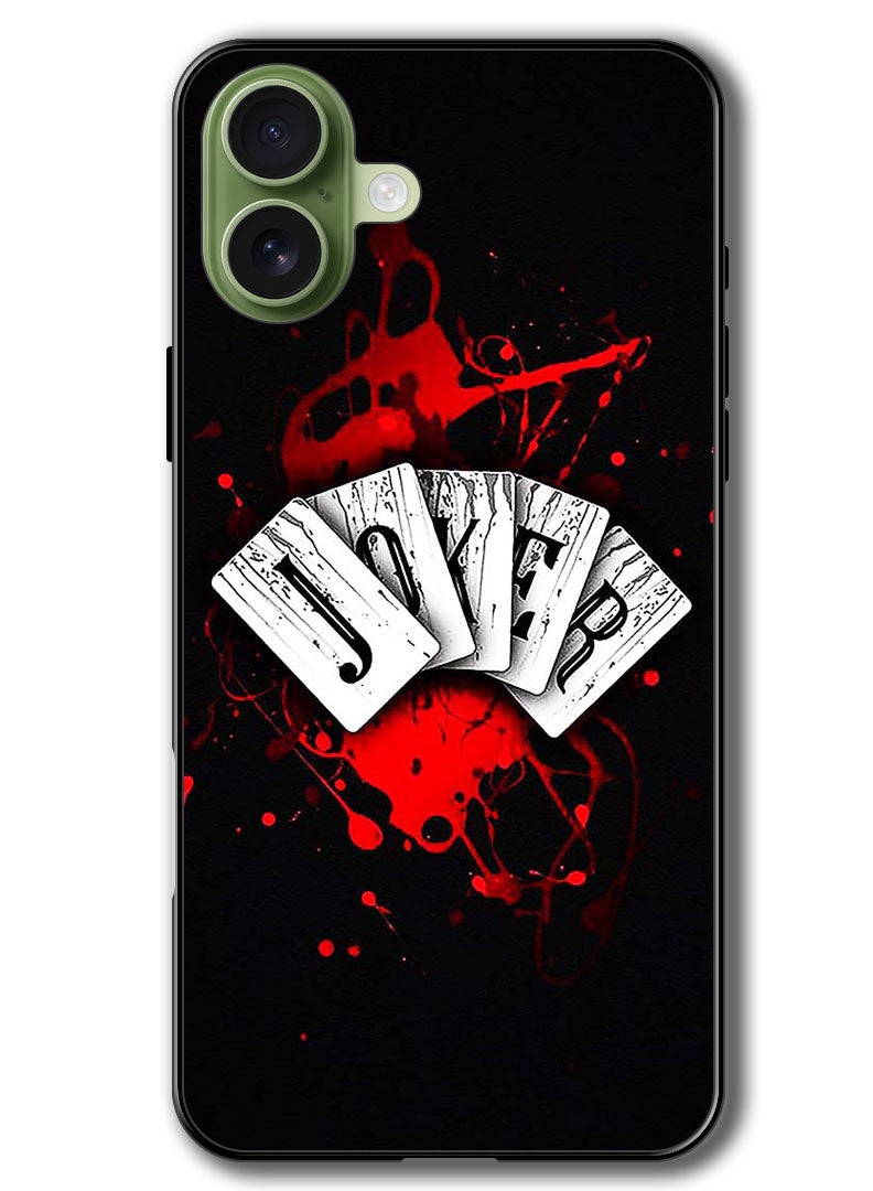Theodor Case Compatible with Apple iPhone 17 6.3 Inch Protection Shockproof Bumper Cover Joker Cards - Image 1
