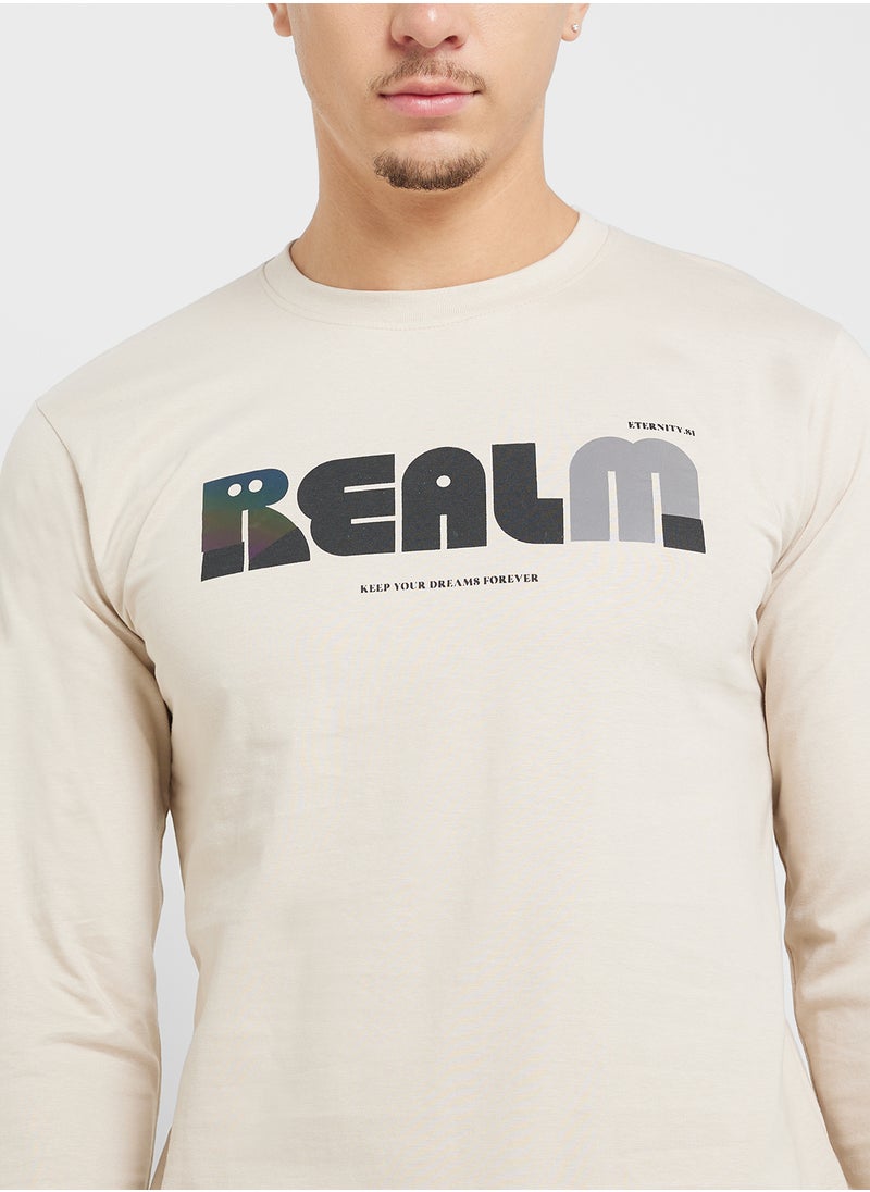 Seventy Five Basics Graphic Long Sleeve T-Shirt  - Image 3