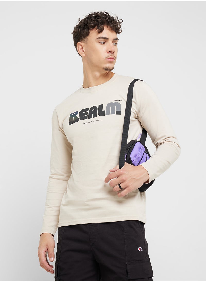 Seventy Five Basics Graphic Long Sleeve T-Shirt  - Image 1