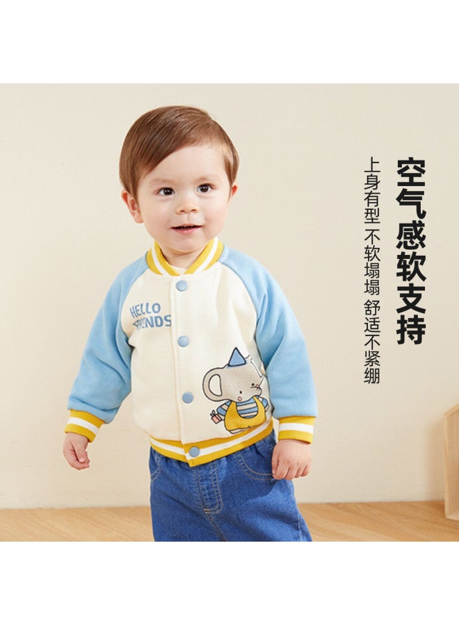 Doodle Home kids Baseball Jacket - Trendy Autumn Outerwear For Boys & Girls, Stylish Baby & Children's Clothing - Image 4
