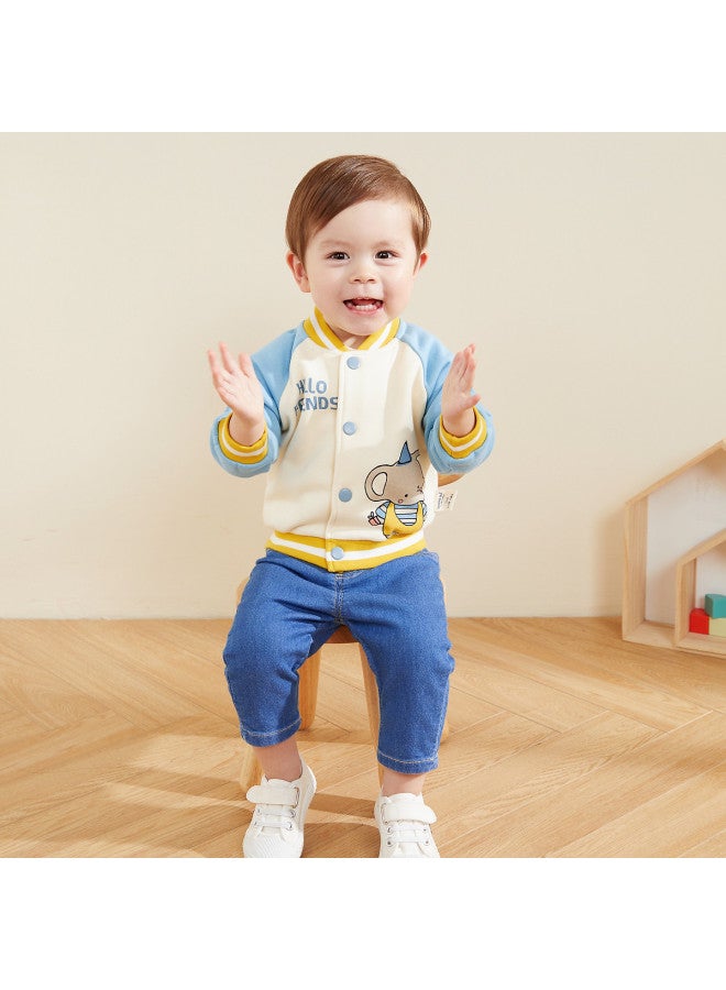 Doodle Home kids Baseball Jacket - Trendy Autumn Outerwear For Boys & Girls, Stylish Baby & Children's Clothing - Image 5