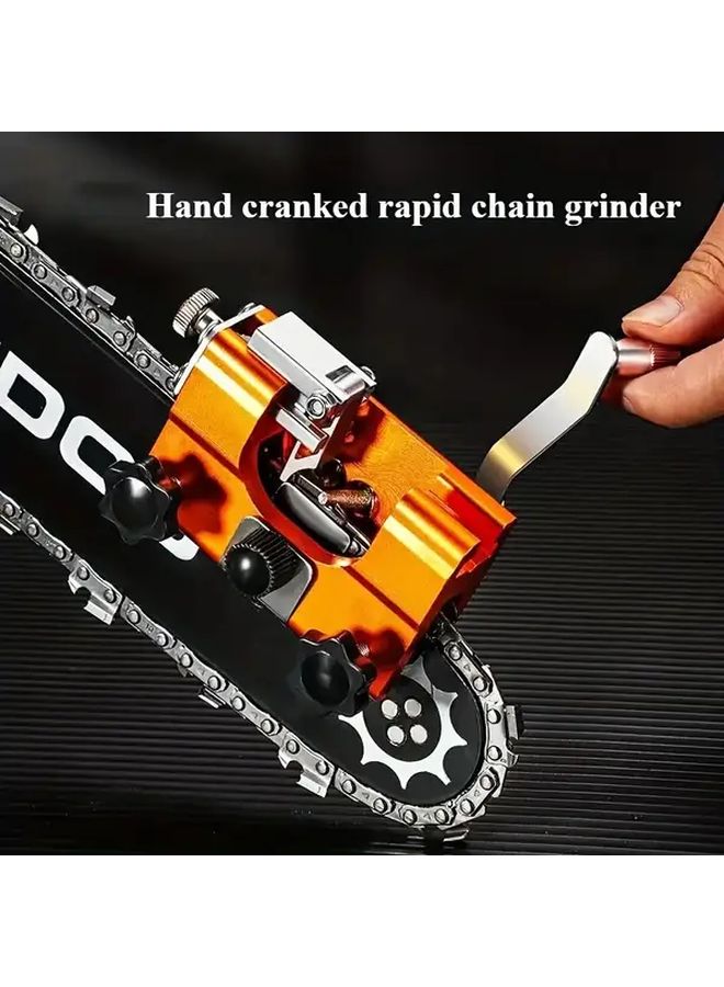 1 Portable Hand Cranked Chainsaw Sharpener Kit For Various Chainsaws Sharpening Accessories - Image 4