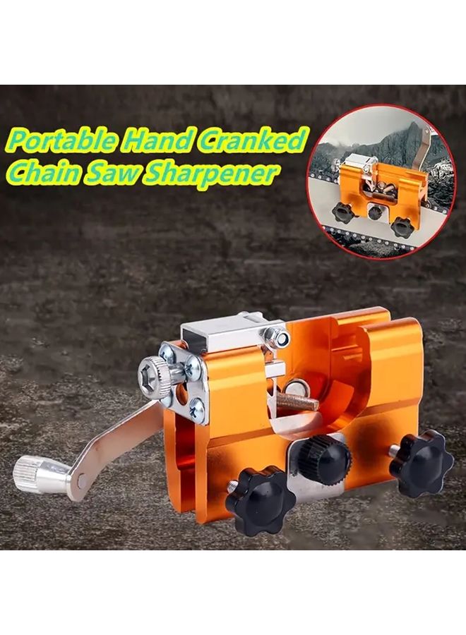 1 Portable Hand Cranked Chainsaw Sharpener Kit For Various Chainsaws Sharpening Accessories - Image 3