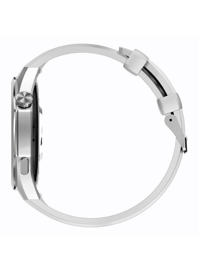 GTR5 Smartwatch with 1.43 Inch AMOLED Display, 3ATM Water Resistance, Advanced Heart Rate and Sleep Monitoring, Comprehensive Fitness Activity Tracking, Smart Notifications Support, Magnetic Fast Charging System, Extended Battery Life, and Elegant Unisex Design in Silver Finish - Image 3