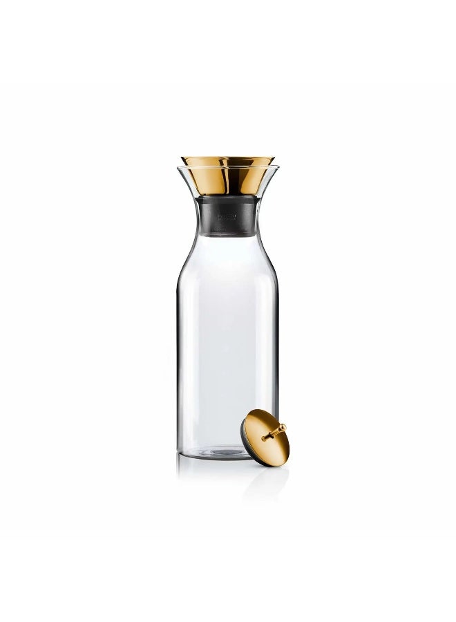 SIDDIQ 568054 Fridge Carafe 1L W/Gold Brass Lid 