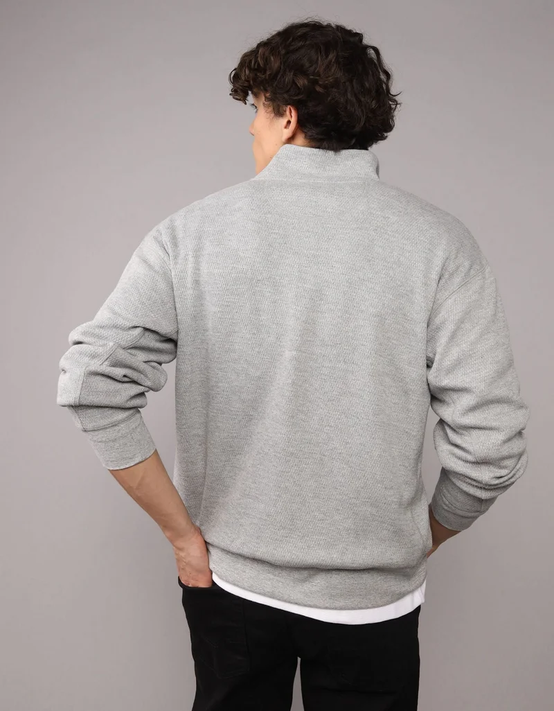 American Eagle  AE Boxy Quarter-Zip Thermal for Men | Best Price UAE