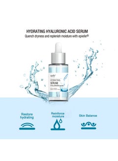 Epielle Hyaluronic Acid Serum For All Skin Types | 100% Vegan & Crueltyfree | Targets Dark Spots Fine Lines & Wrinkles | Ideal Beauty Gift For Spa Days & Gift Sets | Korean Skincare  - Image 2