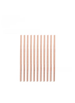 Generic Pink Lotus Rose Gold Diamond Party Tableware Set Rose gold straw 10p 