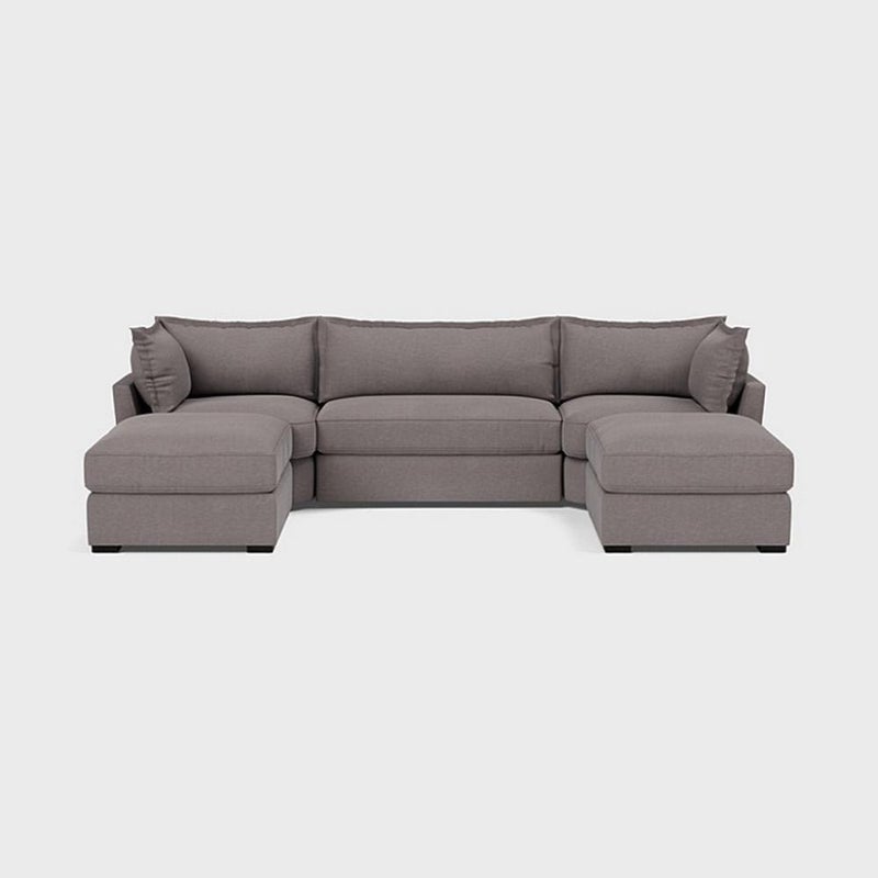 home house Corner sofa 335 x 201 x 71 x 64 cm - gray - Image 2