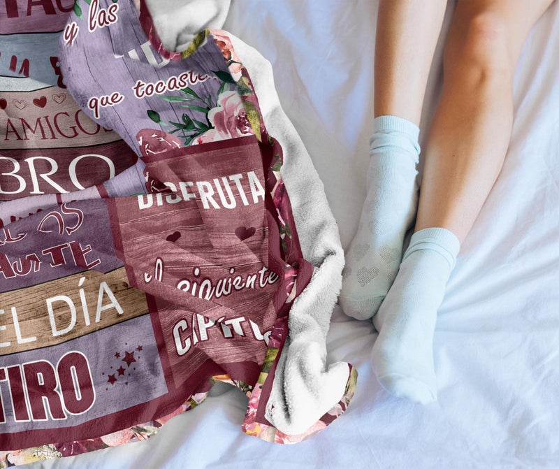 QOJUYO QOJUYO Retirement Gifts for Women in Spanish  Regalos De Jubilaci?n para Mujeres  Retired Gifts Blankets 50""x60""  Mantas De Regalos para Jubilados  Regalos De Despedida para Colegas Femeninas 60""x50"" - Image 4