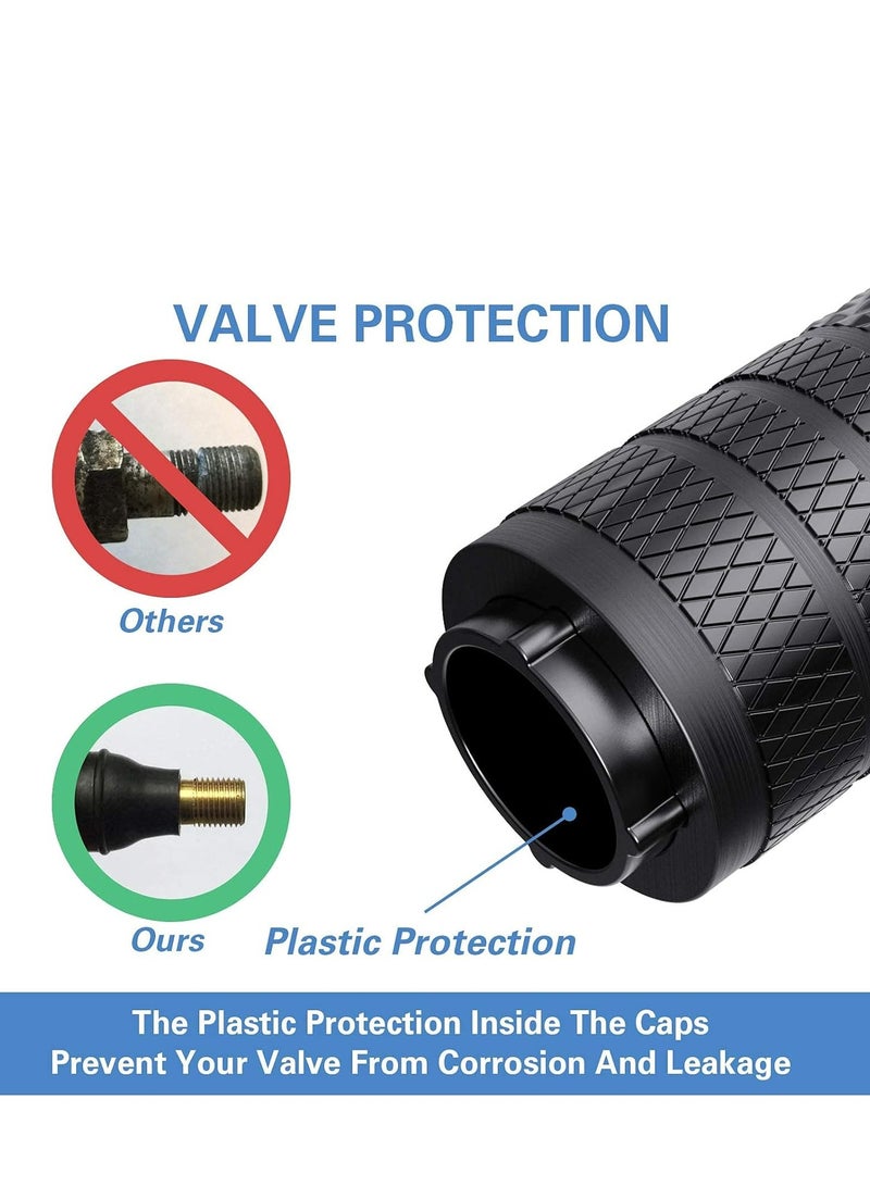 Loquat Tire Valve Stem Caps for Car Tires，Corrosion Resistant Tire Cap Set for SUV Truck Motorcycle Bike，Universal Stem - Image 3