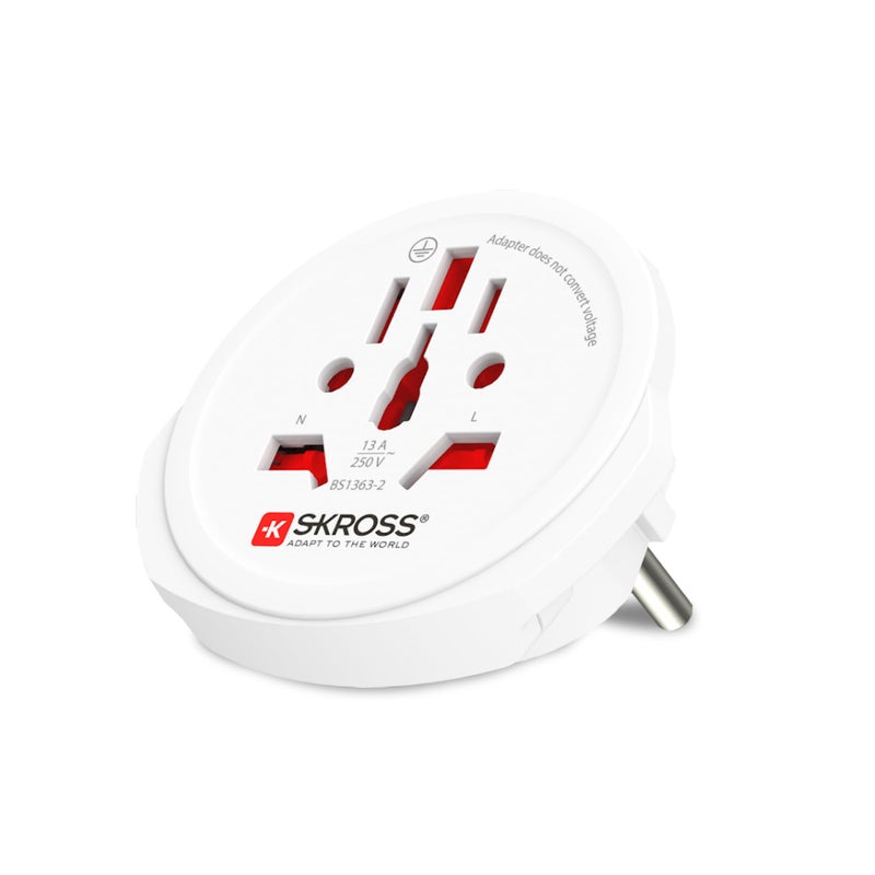 SKROSS 1500211E World to Europe Single Adapter