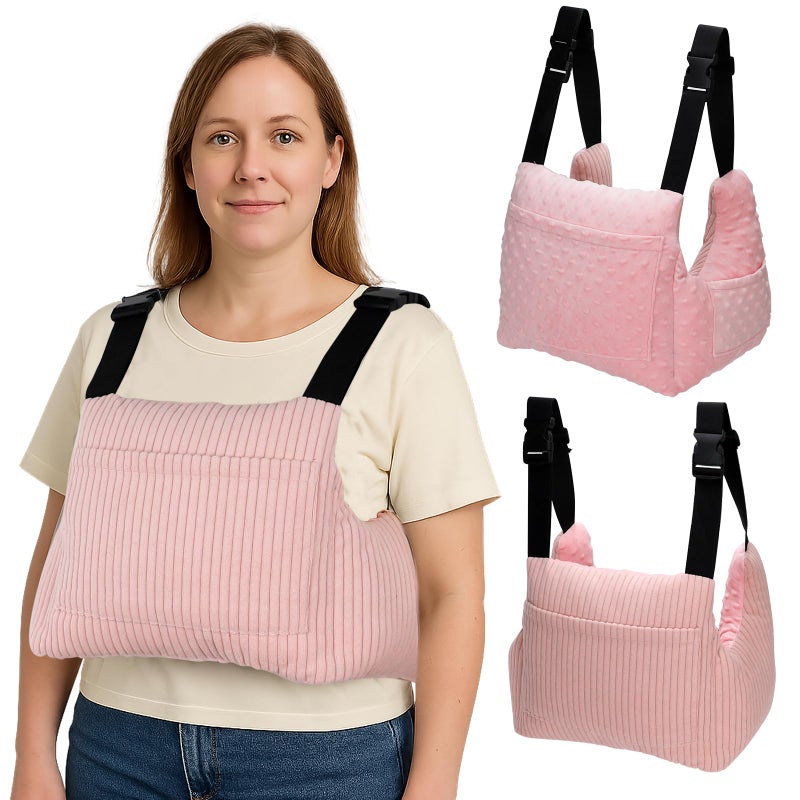 RoamReady Mastectomy Pillows Post Mastectomy Must Haves Hysterectomy Pillow Lumpectomy Recovery Supplies Breast Surgery Pillow Gifts for Women Help for Recovery and Rest Pink