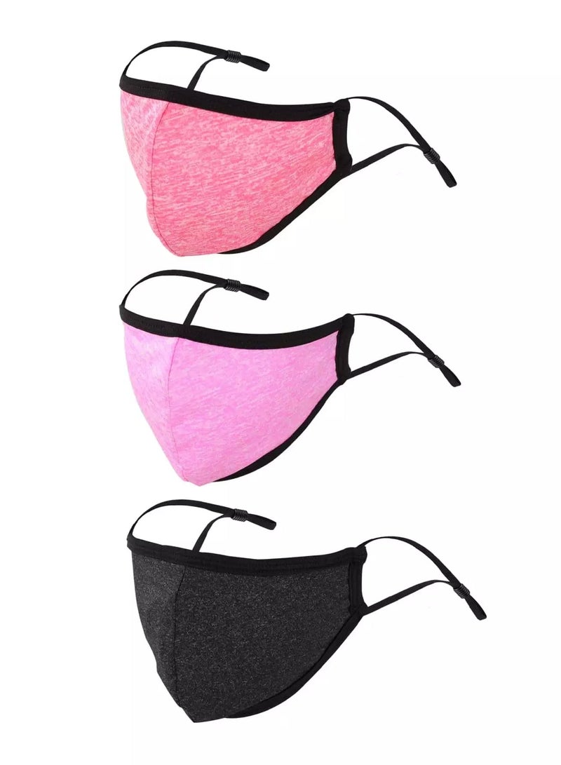 3pcs Solid Face Covering  - Image 1