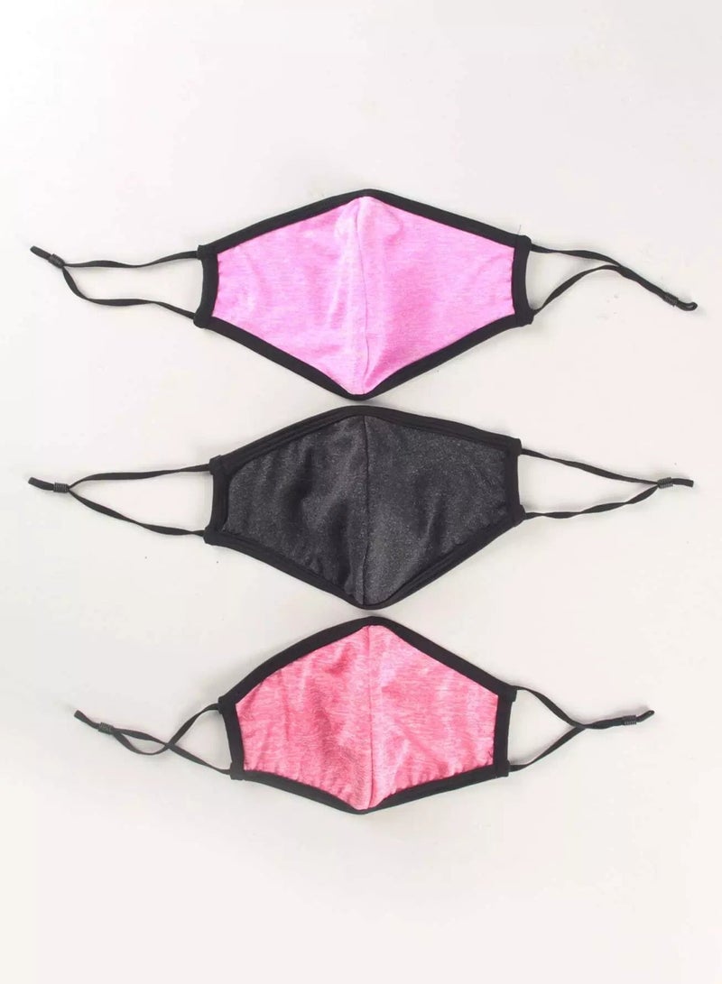 3pcs Solid Face Covering  - Image 2