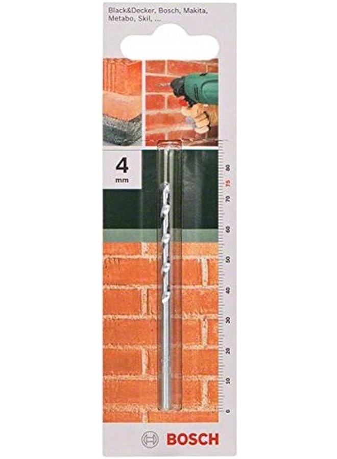 BOSCH Standard Drill Bit For Economic Drilling Inch All Types Of Impact Resist And Tungsten Carbide Tip 4.0 Mm Diameter 75 Mm Total Length 1 Piece - Image 1