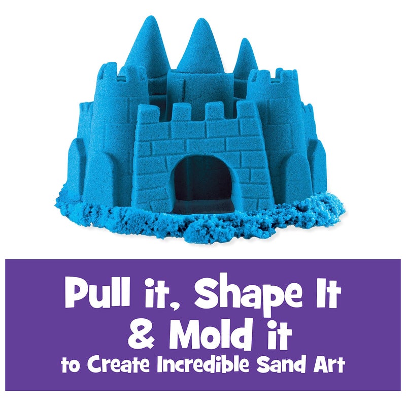 Kinetic Sand رمل كينيتك الرمل الحسي القابل للتشكيل الأصلي، أزرق، 2 باوند - Image 2