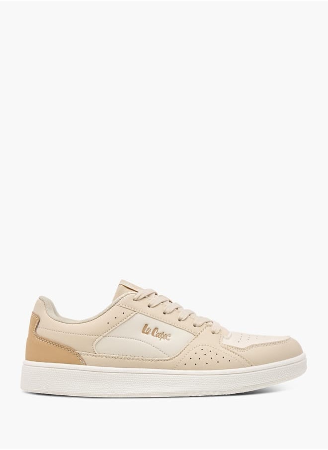 Lee Cooper Men's Perforated Lace-Up Low Ankle Sneakers  - Image 1