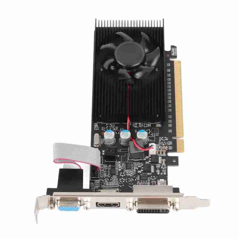 بطاقة رسومات GT610: ذاكرة GDDR3 سعة 2 جيجابايت وعرض 64 بت وسرعة 1.1 نانوثانية، تردد كور 810 ميجاهرتز وتردد ذاكرة 1000 ميجاهرتز - كور وحدة معالجة رسومات متكامل بتصميم 40 نانومتر، واجهة حافز PCI Express X16، ومخرجات HDMI وDVI وVGA لأجهزة كمبيوتر سطح المكتب للالعاب والمتعددة الوسائط - Image 5