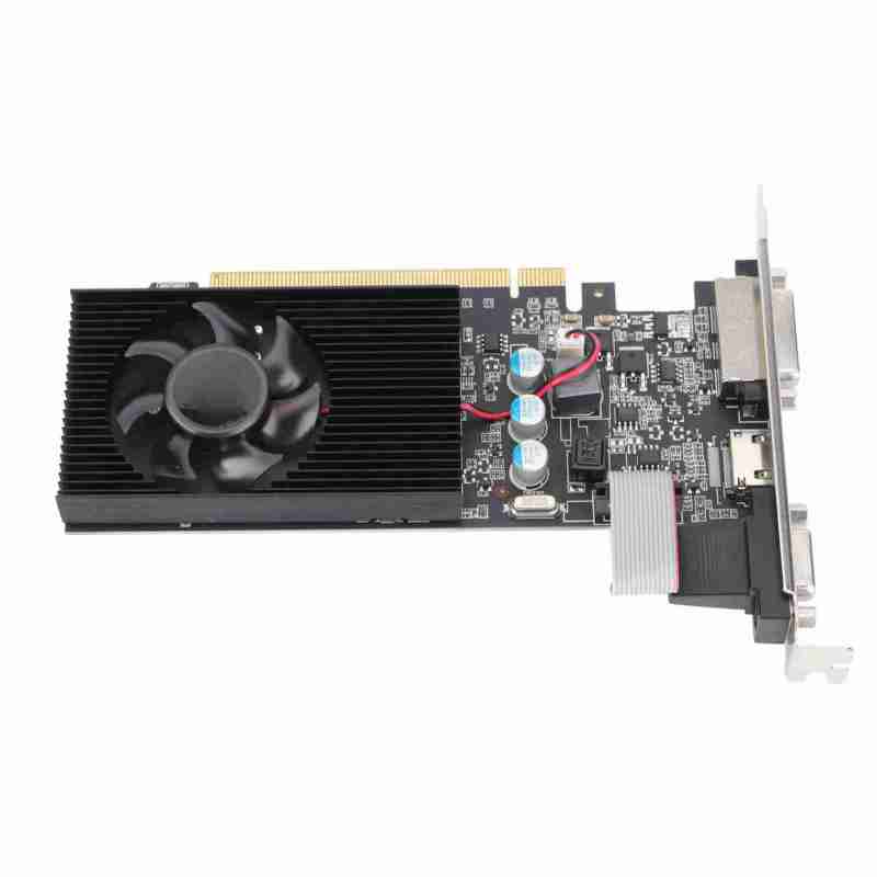 بطاقة رسومات GT610: ذاكرة GDDR3 سعة 2 جيجابايت وعرض 64 بت وسرعة 1.1 نانوثانية، تردد كور 810 ميجاهرتز وتردد ذاكرة 1000 ميجاهرتز - كور وحدة معالجة رسومات متكامل بتصميم 40 نانومتر، واجهة حافز PCI Express X16، ومخرجات HDMI وDVI وVGA لأجهزة كمبيوتر سطح المكتب للالعاب والمتعددة الوسائط - Image 4