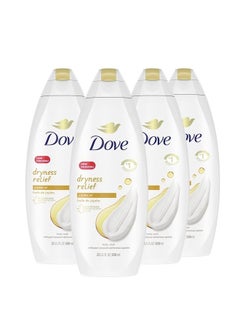 Body Wash for Dry Skin Dryness Relief Effectively Washes Away Bacteria While Nourishing Your Skin 22 oz (Pack of 4)