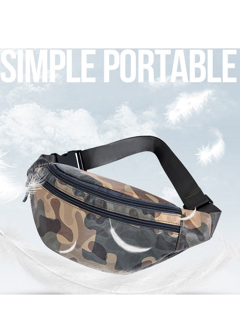 Bumbags for Ladies Men Women, Large Crossbody Pack Belt Bag with Adjustable Buckle, Waterproof Bumbags Fashion Waist Packs, Casual Waist Bag for Sport Running Jogging (Camouflage) - Image 3