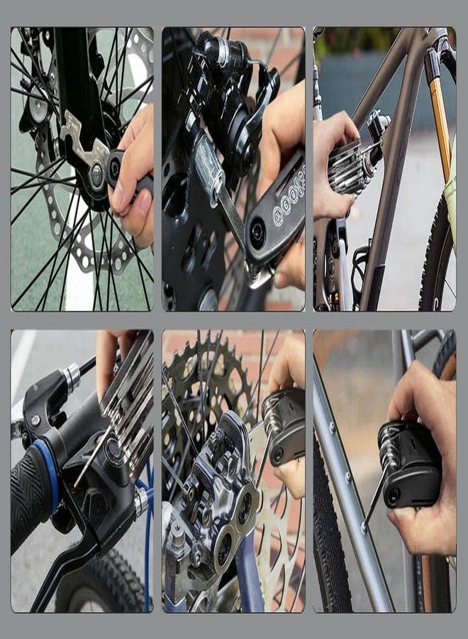 Right Gear 16in1 Bike Multi Tool Kit, Compact Portable Bicycle Repair Kit with Hex Keys, Screwdrivers, Socket Wrench & Tire Levers, for Emergency Fixes On The Go, MTB, Road Bike Maintenance - Image 4