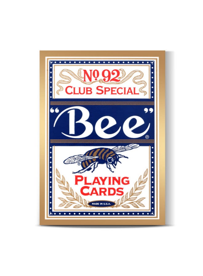 Bee Bee Playing Cards, Little Bee Poker Cards, Entertainment Texas Hold'em Cards, Durable, Blue, 1 Deck - Image 3