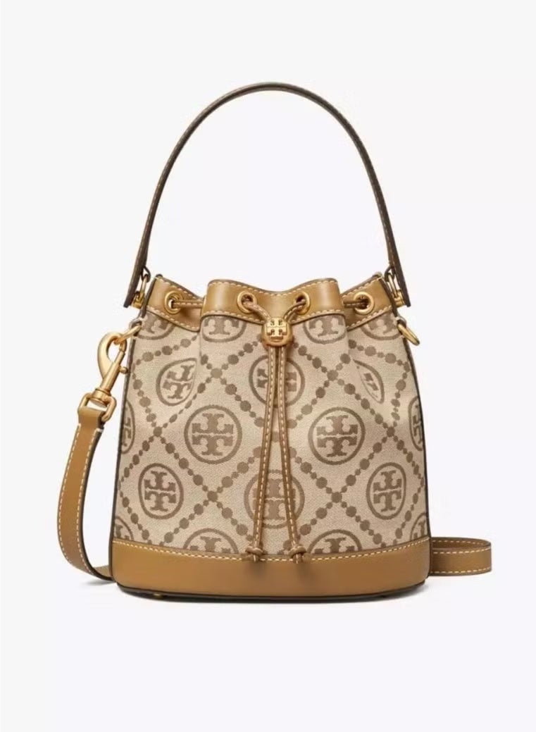 Burch Tory Burch Large T Monogram Jacquard Bucket Bag - Image 2
