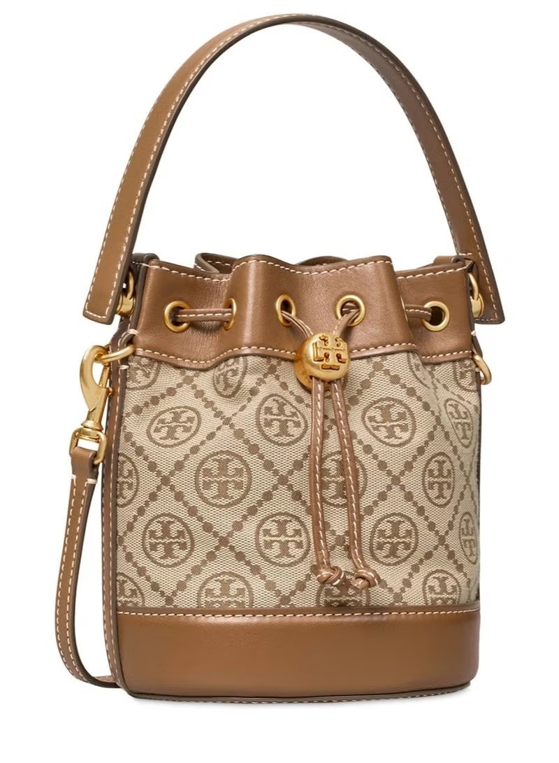 Burch Tory Burch Large T Monogram Jacquard Bucket Bag - Image 1