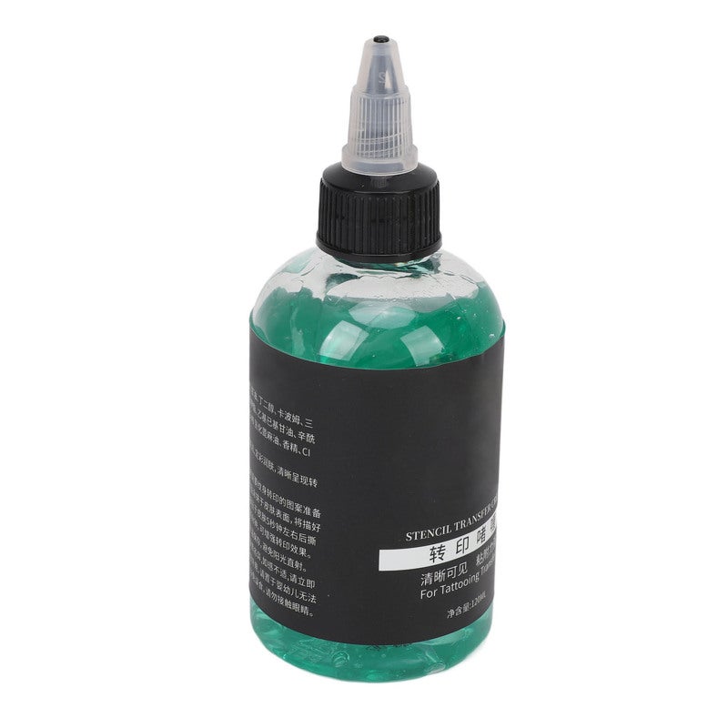 Tattoo Transfer Gel: Precise Application Bottle Nozzle, Non Irritating Skin Safe - Clear Long Lasting Stencil Gel for Professional Tattoo Artists and Studios - Image 4