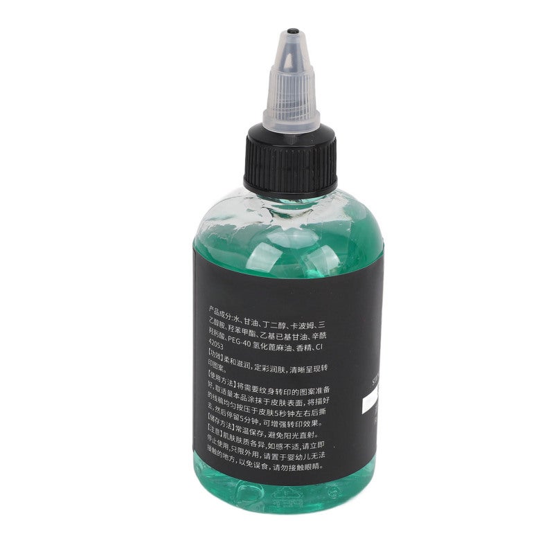 Tattoo Transfer Gel: Precise Application Bottle Nozzle, Non Irritating Skin Safe - Clear Long Lasting Stencil Gel for Professional Tattoo Artists and Studios - Image 3
