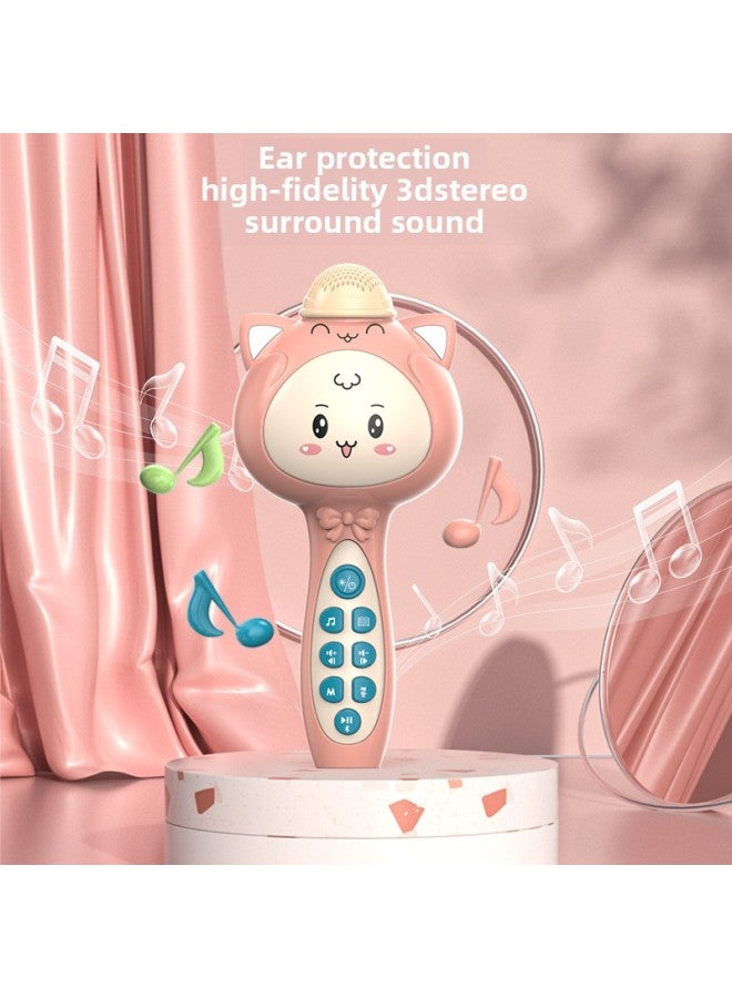 Internet Celebrity Cartoon Adorable Children's Wireless Bluetooth Microphone Boys And Girls Karaoke Machine Recording And Amplialation Story Machine-Color:Green Bluetooth Recording  - Image 4