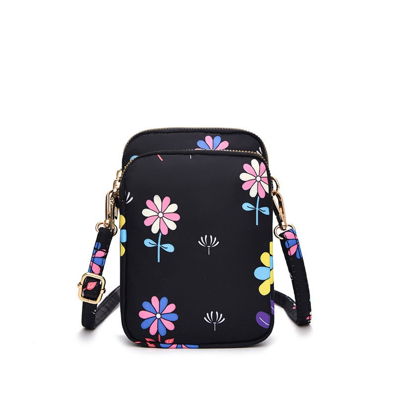 Mobile Phone Bag Women'S Cross-Body Walking Mini Bag Mobile Phone Cloth Bag Summer Vertical Coin Purse - Image 1