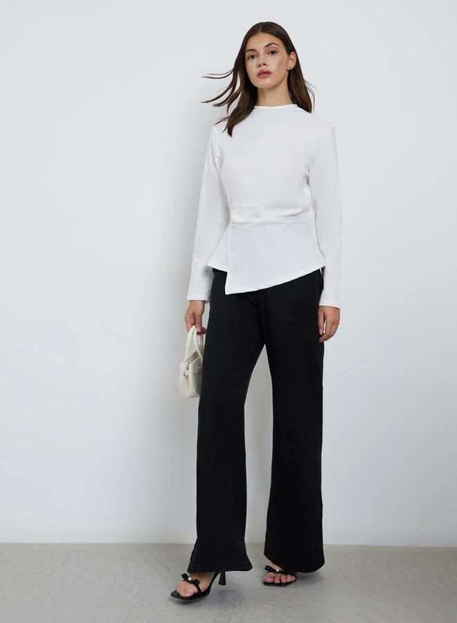 ستايلي بلوزة بأكمام طويلة