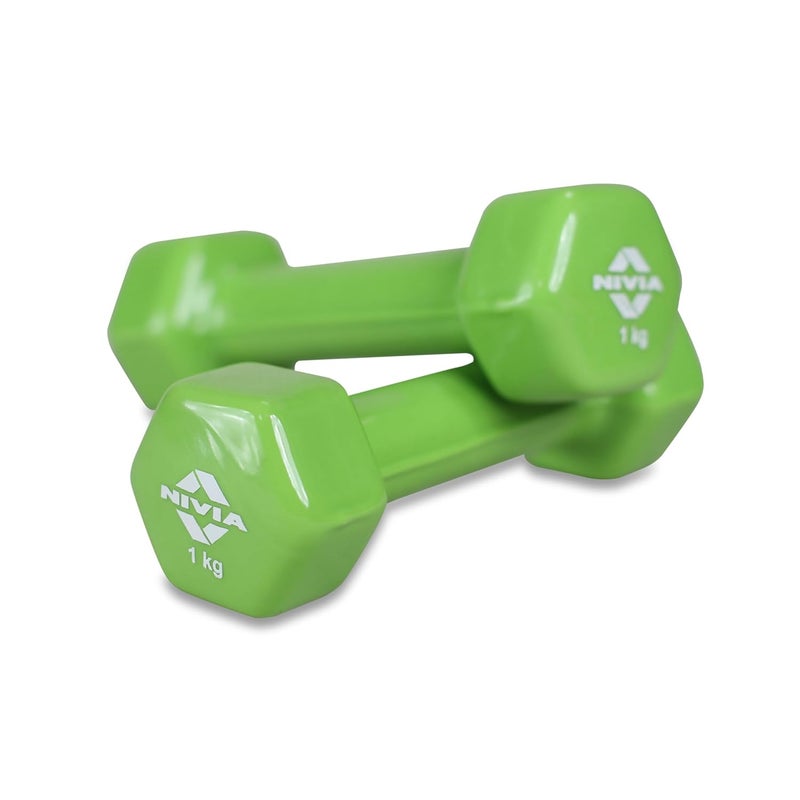 Nivia Vinyl Dumbbells Set - 2Kg (4.4LB) - Image 3