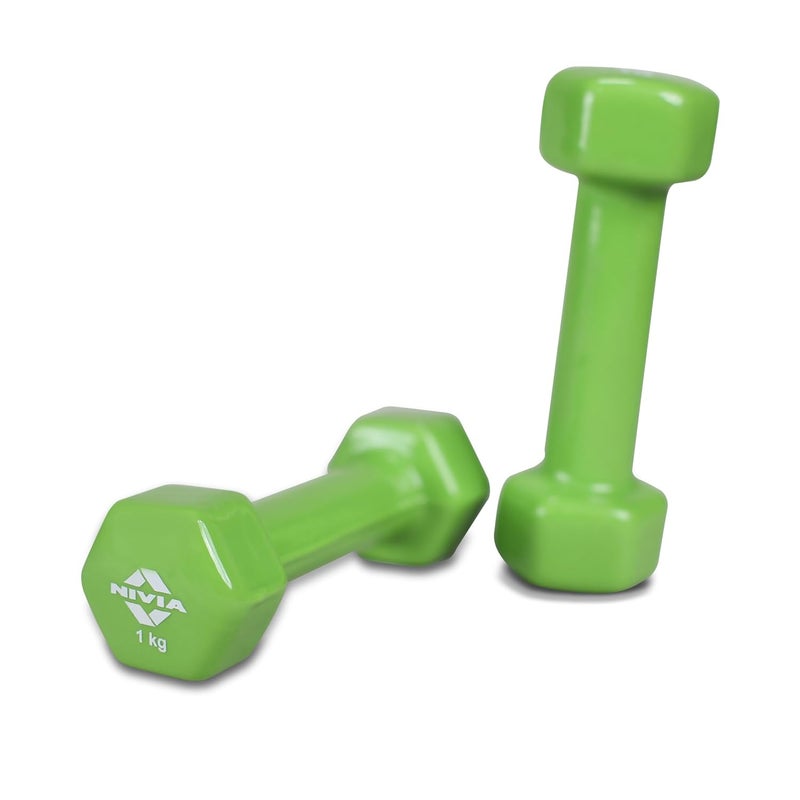 Nivia Vinyl Dumbbells Set - 2Kg (4.4LB) - Image 4