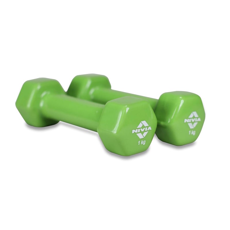Nivia Vinyl Dumbbells Set - 2Kg (4.4LB) - Image 5