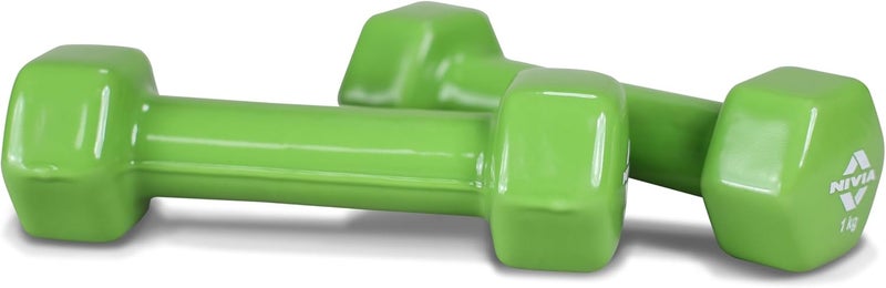 Nivia Vinyl Dumbbells Set - 2Kg (4.4LB) - Image 2
