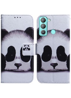 Case Cover For For Tecno Pop 5 LTE BD4 Coloured Drawing Leather Phone Case(Panda)