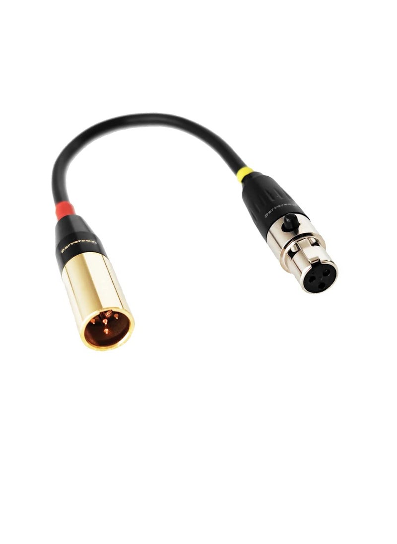 Darverson Darverson TA4F 4 pin to 3 pin Mini XLR Cable for Shure akg Pocket Transmitter Instrument Cord convertor Adapter (059874520)  - Image 1