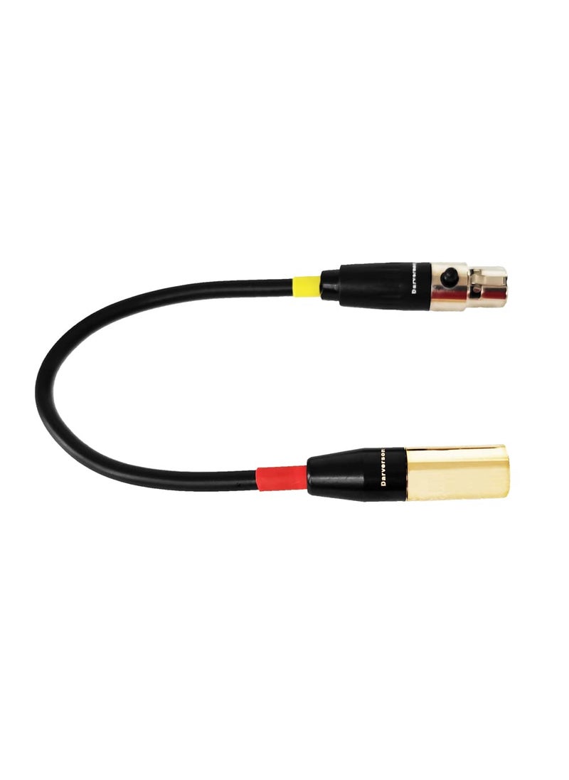 Darverson Darverson TA4F 4 pin to 3 pin Mini XLR Cable for Shure akg Pocket Transmitter Instrument Cord convertor Adapter (059874520)  - Image 3